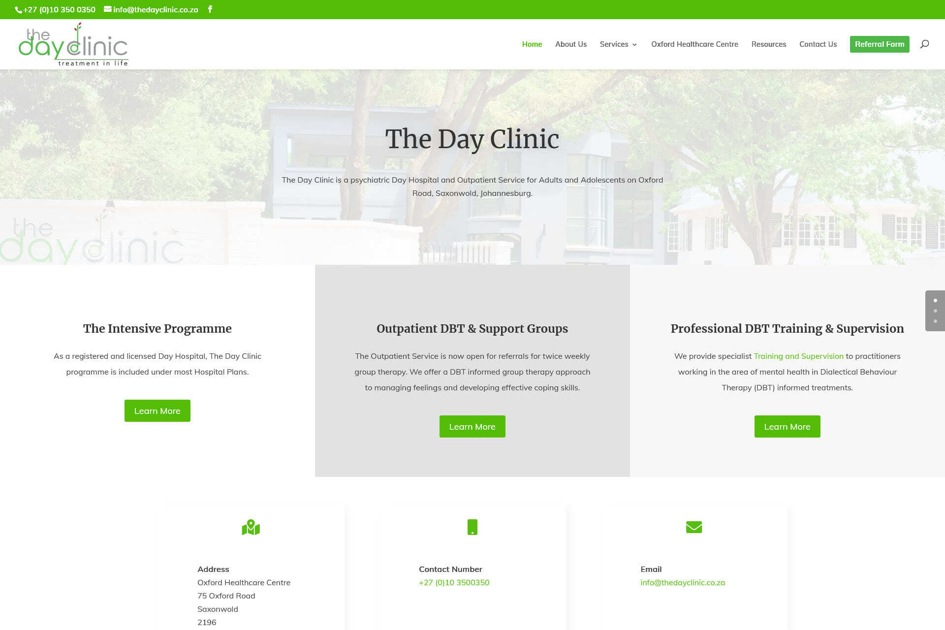 healthcare clinic website design